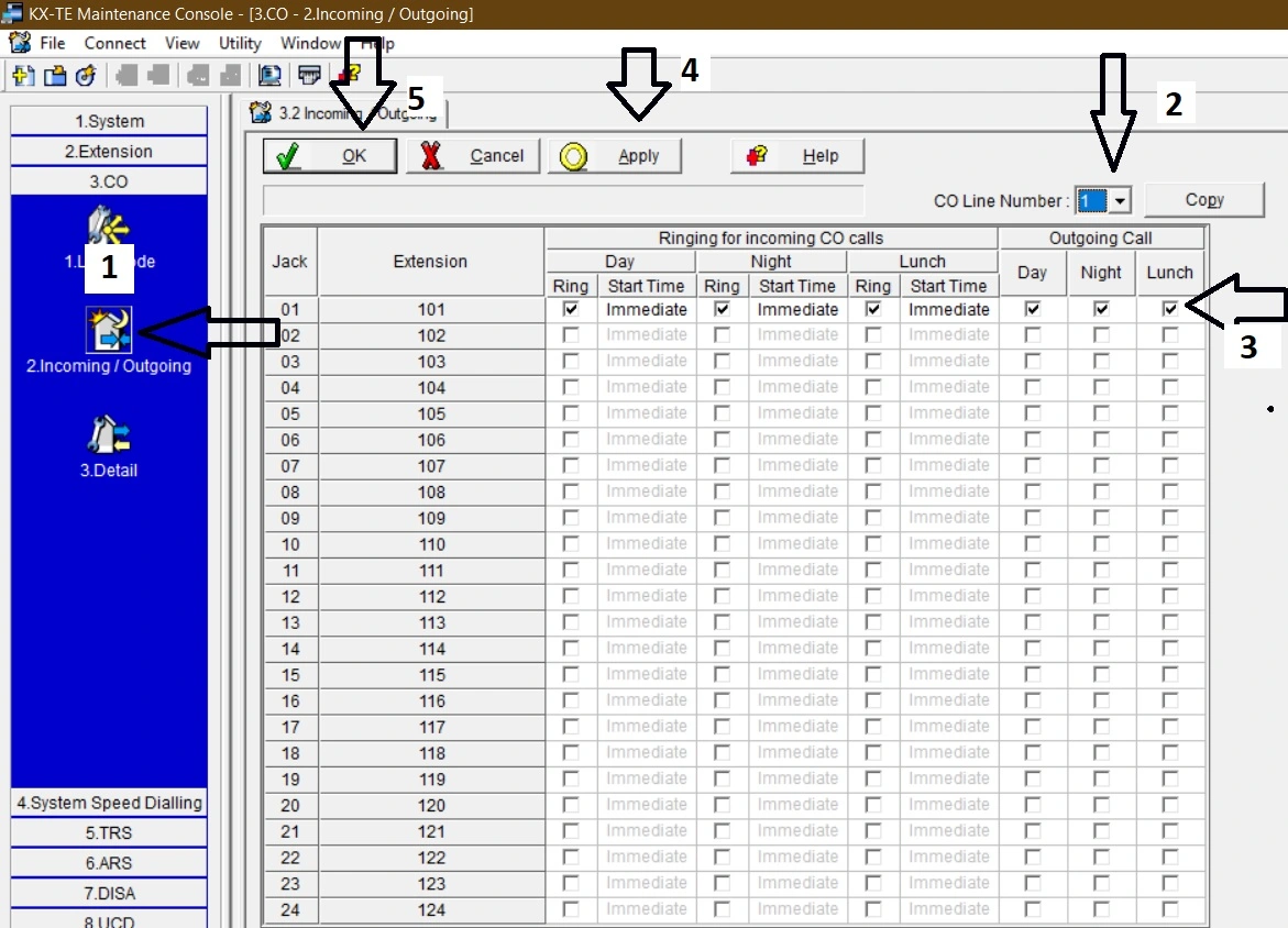 Cara Setting Incoming dan Outgoing Calls Pabx Panasonic KX-TES824 Cara Setting Incoming dan Outgoing Calls Pabx Panasonic KX-TES824